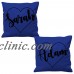 LOVE HEARTS NAME CUSHION COVER IN GOLD PRINT COUPLES PARTNERS VALENTINE LOVERS   162865401104
